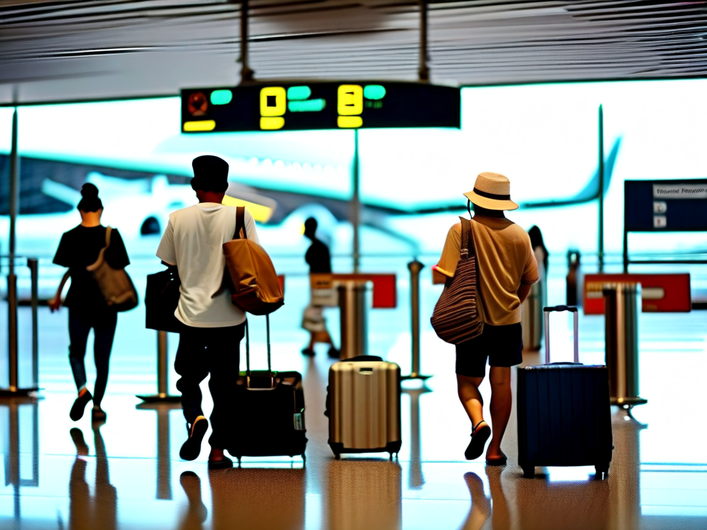 泰国机场入境流程示意图